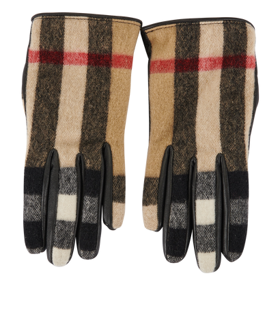Burberry Check Gloves, front view